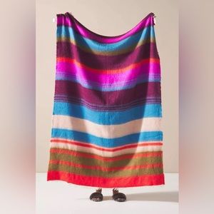 Bright Stripe Throw Blanket